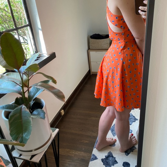 vintage blueberry orange dress! 🧡💙 - Picture 6 of 6